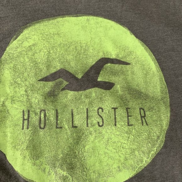 Hollister California Mens T-Shirt Size M Gray Grap - Picture 3 of 4